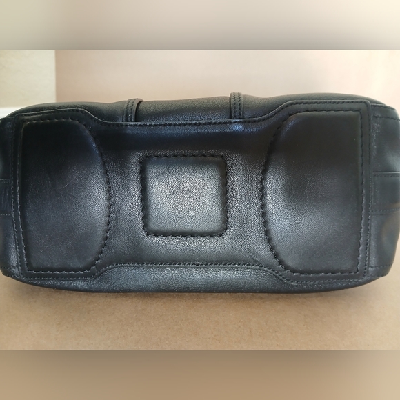 Vintage COACH Amanda Hobo Black Leather Bag - Picture 3 of 9